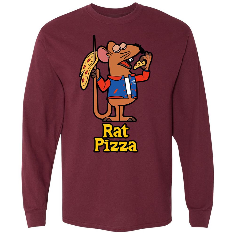 Long Sleeve T-Shirt - HM3W7PRC - Maroon - 11