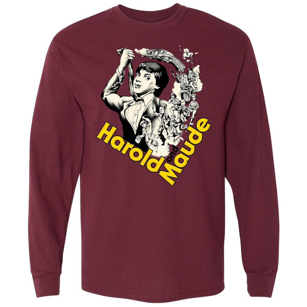 Long Sleeve T-Shirt - DKXUBLL4 - Maroon - 11