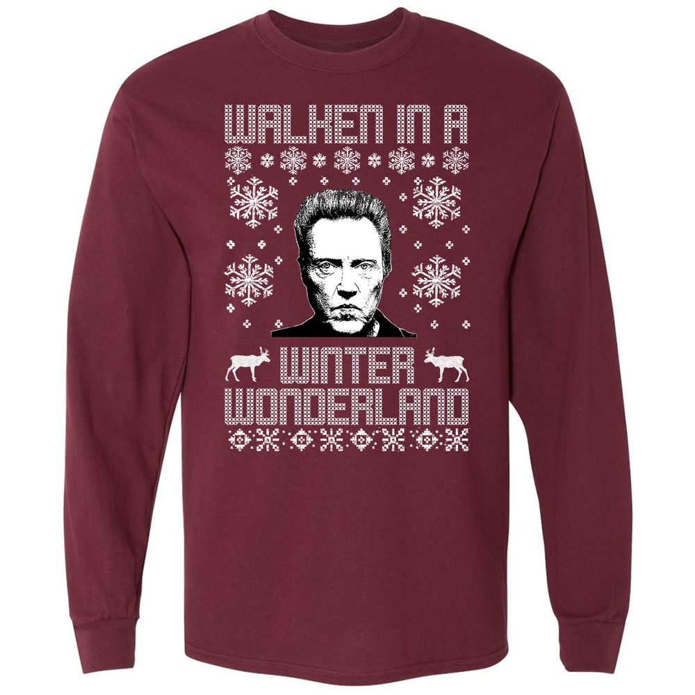 Long Sleeve T-Shirt - 9R2WHQCR - Maroon - 11