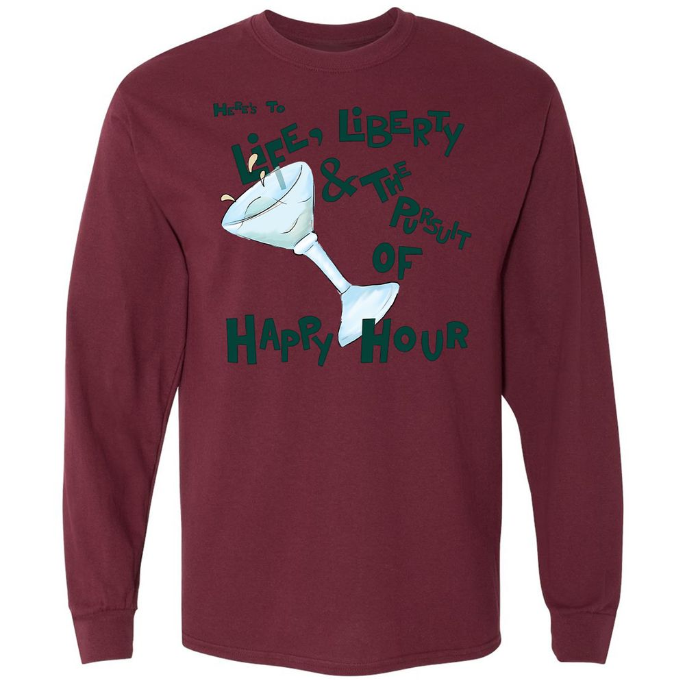 Long Sleeve T-Shirt - U6UN2NH2 - Maroon - 11