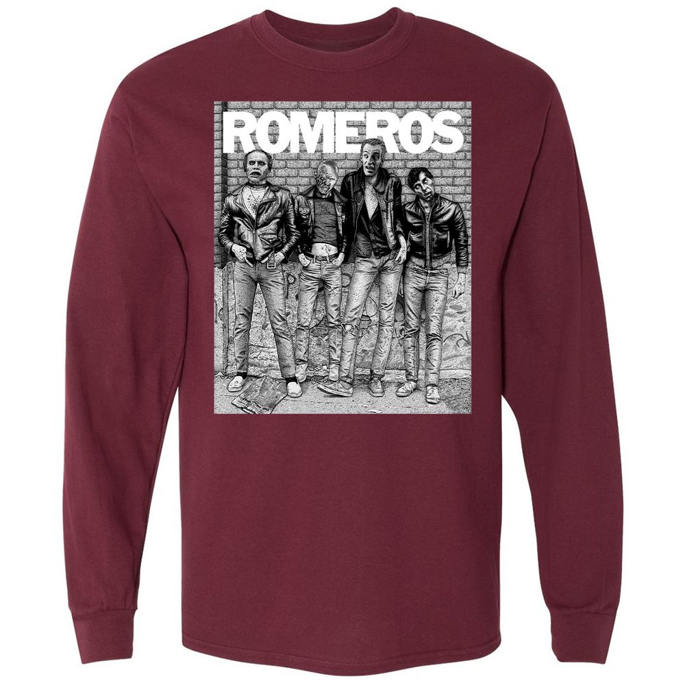 Long Sleeve T-Shirt - PRCLJ4H9 - Maroon - 11