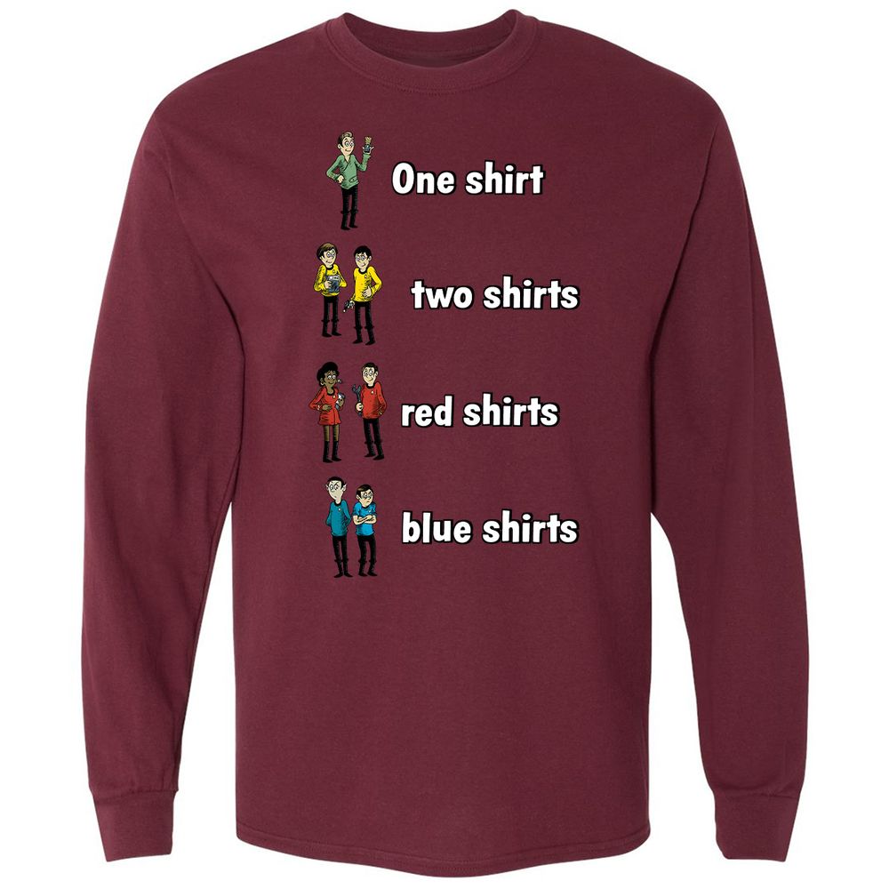 Long Sleeve T-Shirt - GW4NGA66 - Maroon - 11