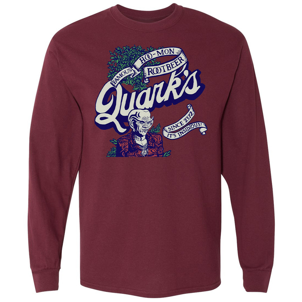 Long Sleeve T-Shirt - XU1QG7ZF - Maroon - 11