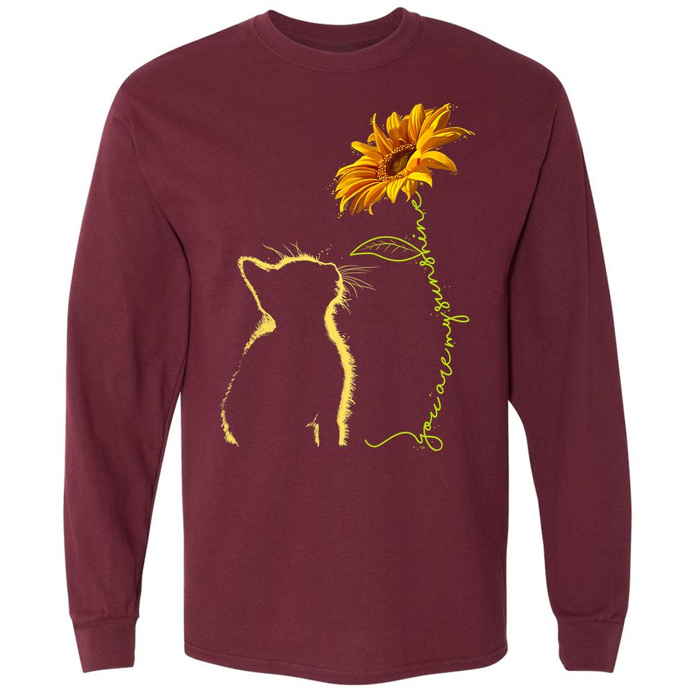 Long Sleeve T-Shirt - Q29ZRF7G - Maroon - 11