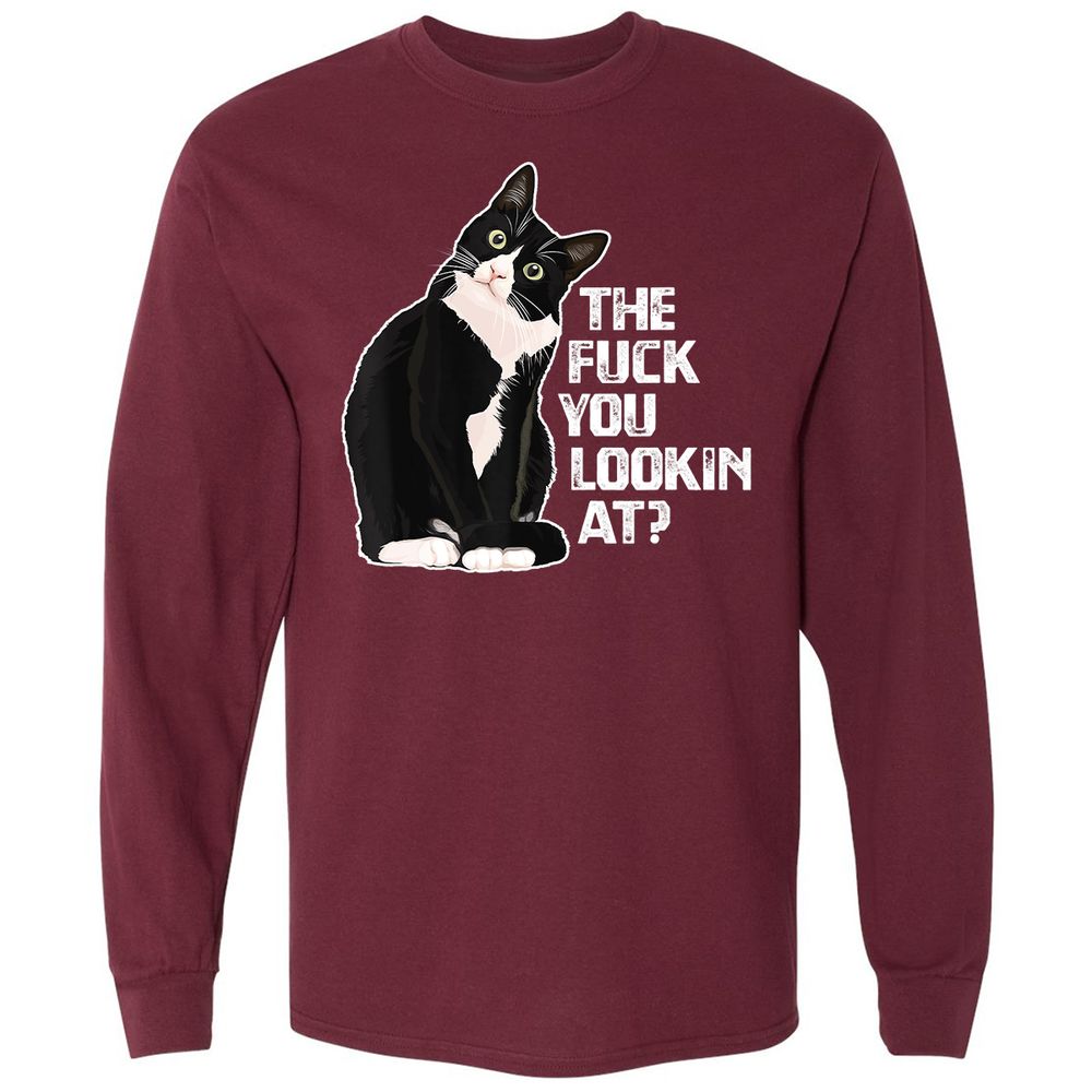 Long Sleeve T-Shirt - XT5XZS7T - Maroon - 11