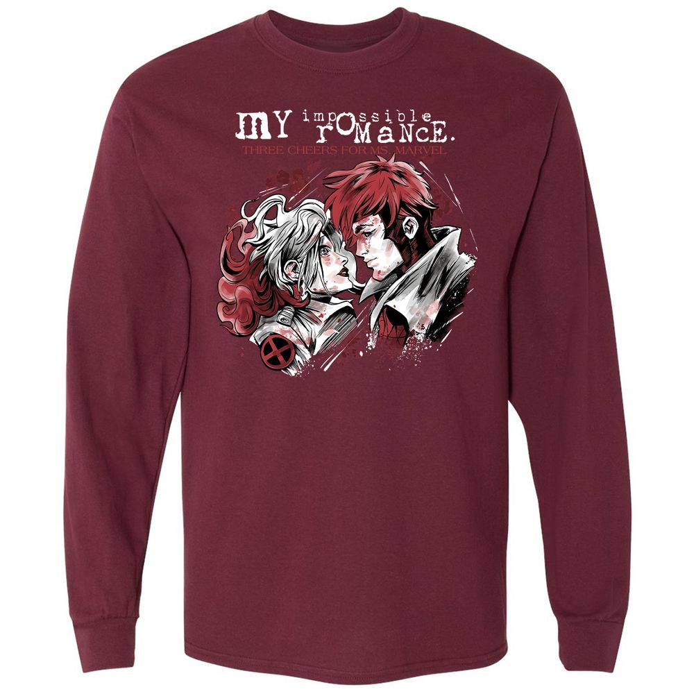 Long Sleeve T-Shirt - 3PHUSX2K - Maroon - 11