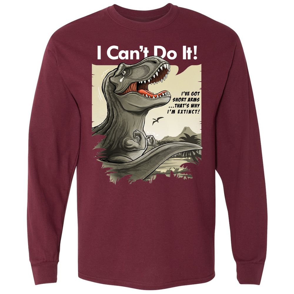 Long Sleeve T-Shirt - R2R6TXVA - Maroon - 11