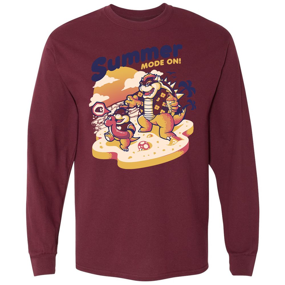 Long Sleeve T-Shirt - 9S1F77SF - Maroon - 11