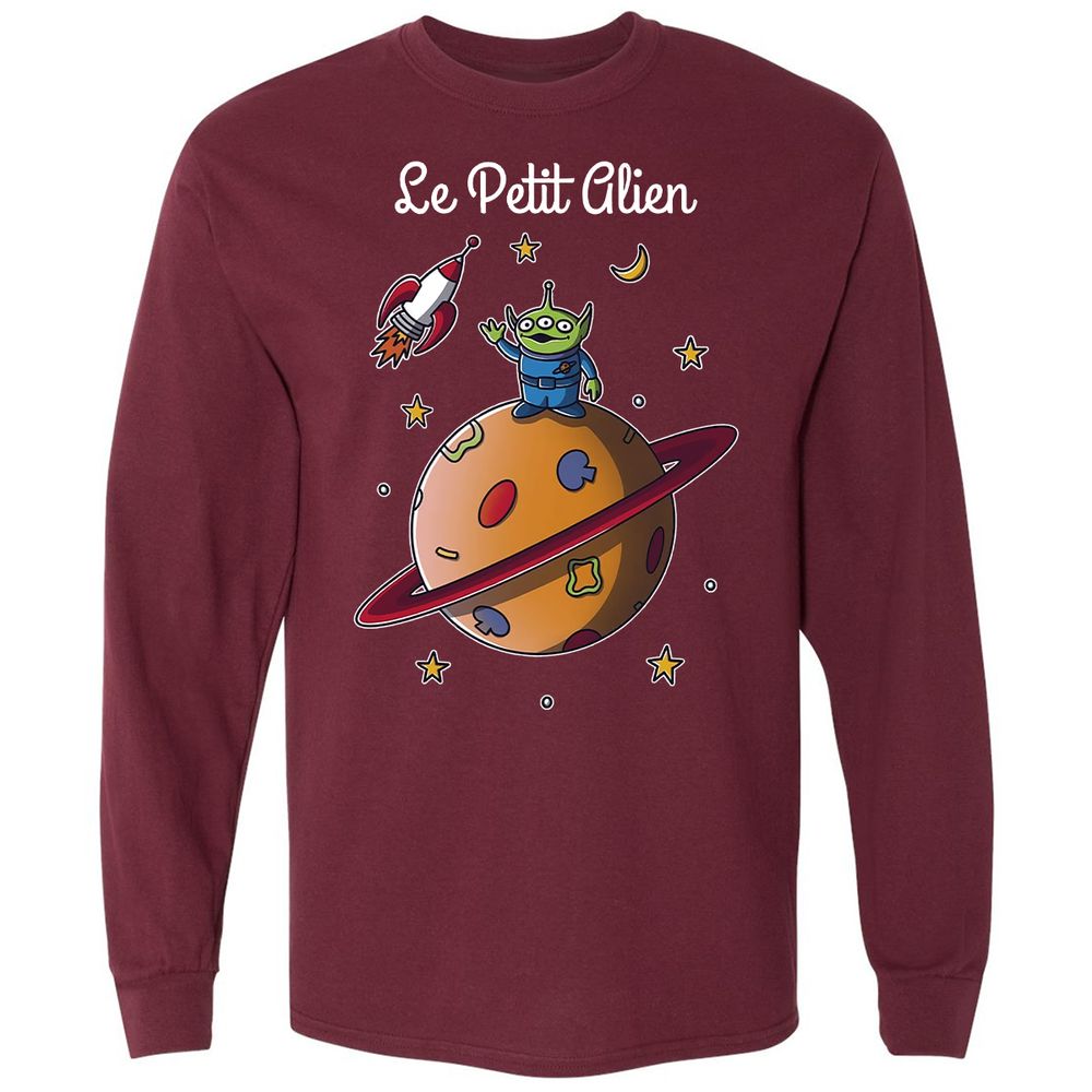 Long Sleeve T-Shirt - 7N58A7PL - Maroon - 11