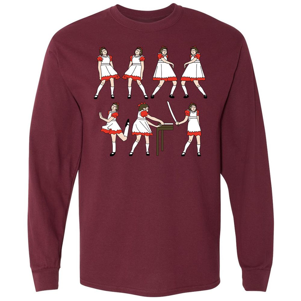 Long Sleeve T-Shirt - MV3R58T4 - Maroon - 11