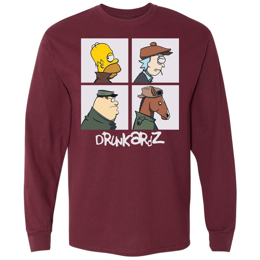 Long Sleeve T-Shirt - EDPR26X9 - Maroon - 11