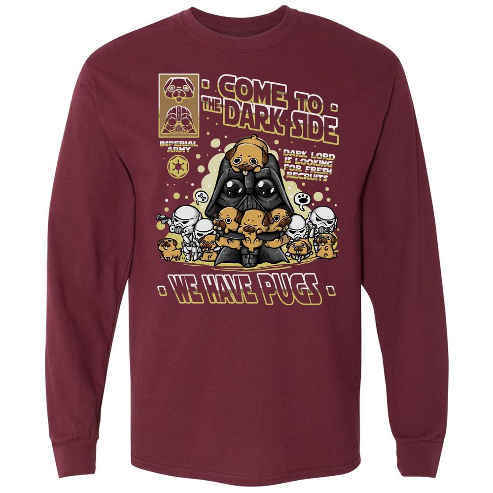 Long Sleeve T-Shirt - NZXPK2LQ - Maroon - 11