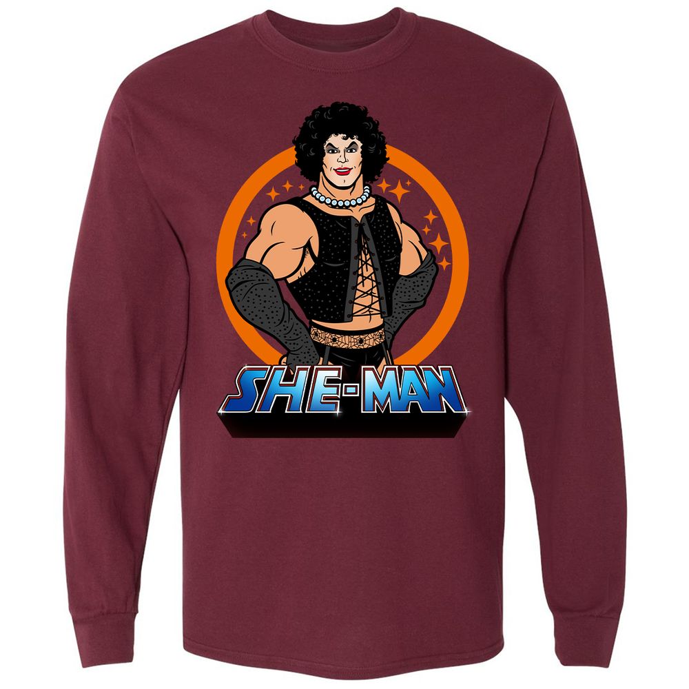 Long Sleeve T-Shirt - W15UHS7N - Maroon - 11