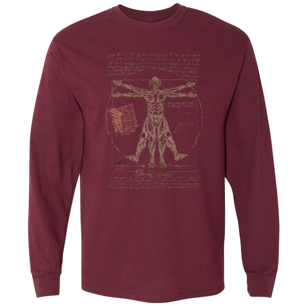 Long Sleeve T-Shirt - KFMUD5YX - Maroon - 11