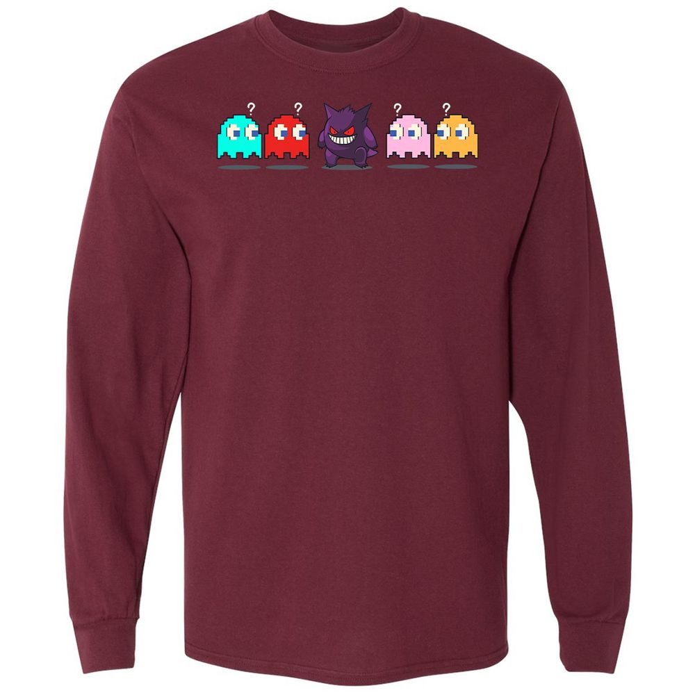 Long Sleeve T-Shirt - M9FAK2Y9 - Maroon - 11