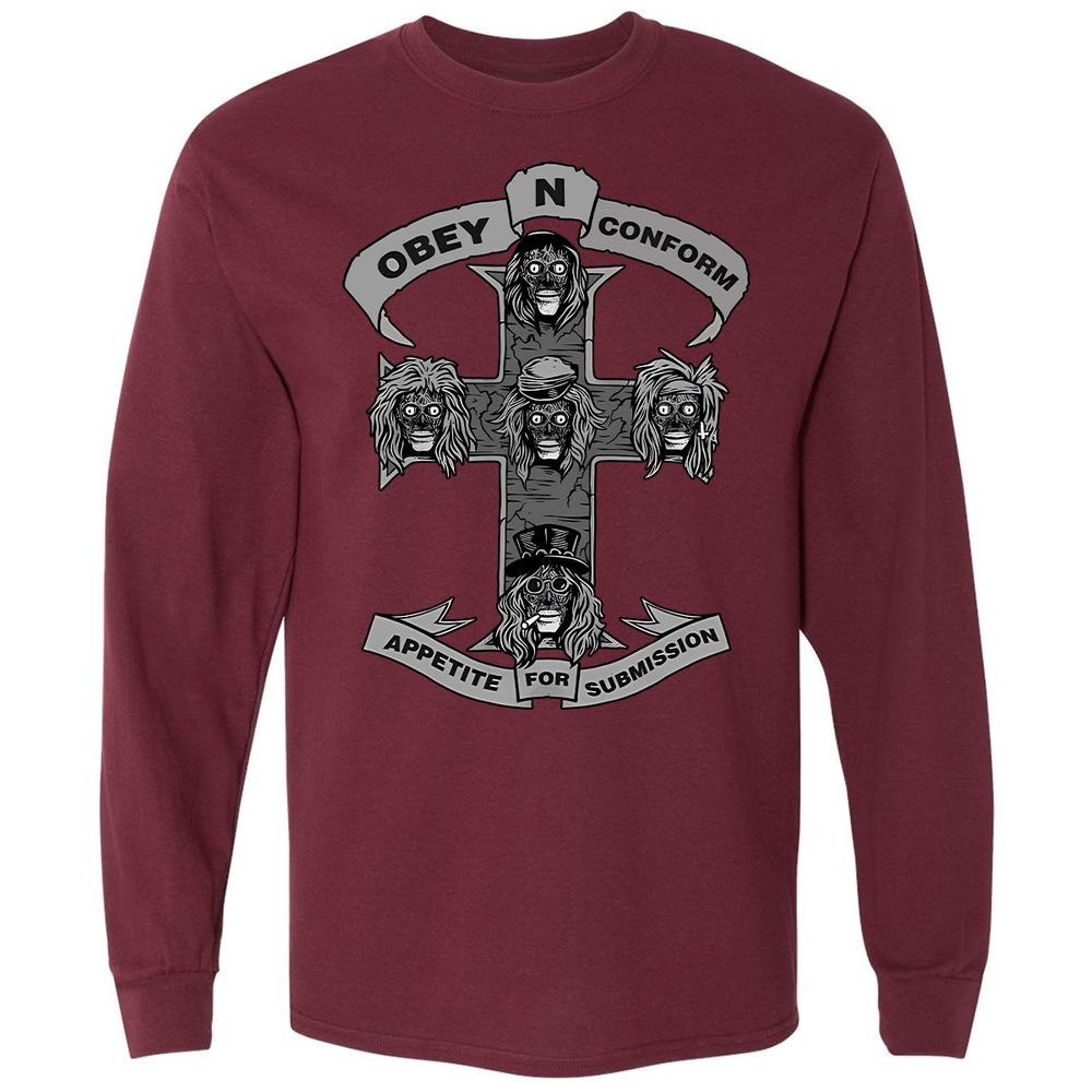 Long Sleeve T-Shirt - UGCEGRH1 - Maroon - 11