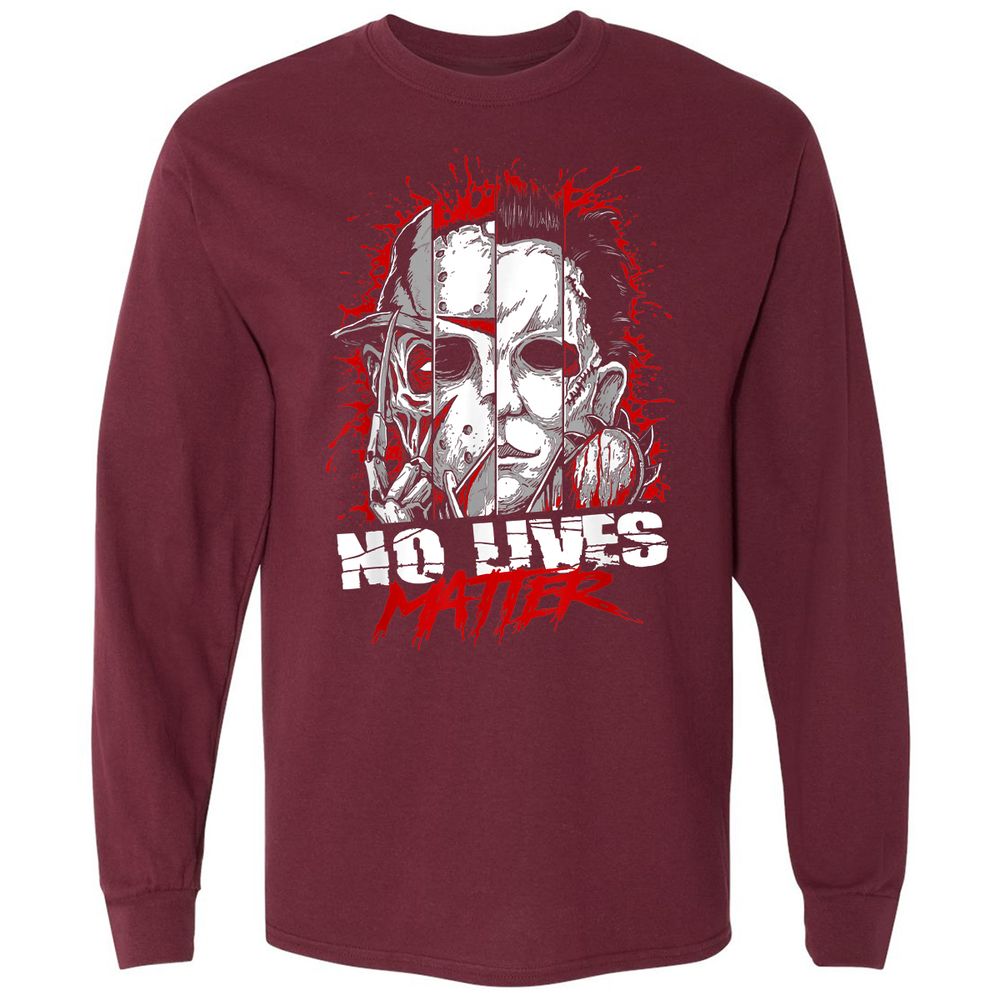 Long Sleeve T-Shirt - PYNWQWC6 - Maroon - 11
