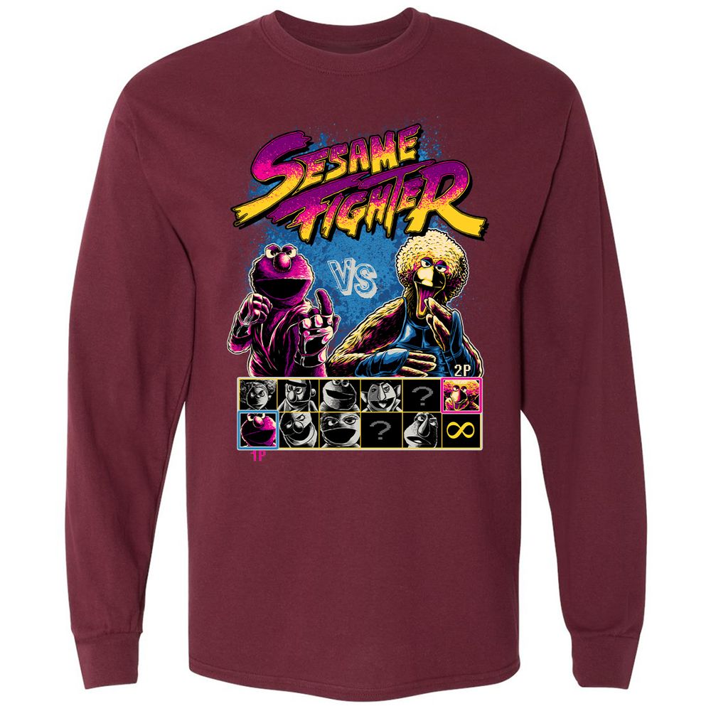Long Sleeve T-Shirt - AB5R4XTD - Maroon - 11