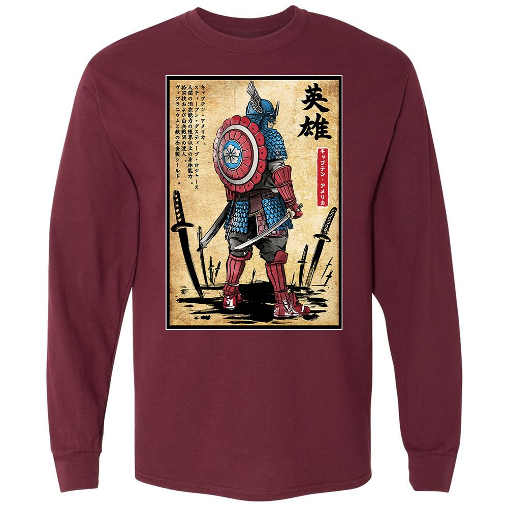 Long Sleeve T-Shirt - ZEN5APR8 - Maroon - 11