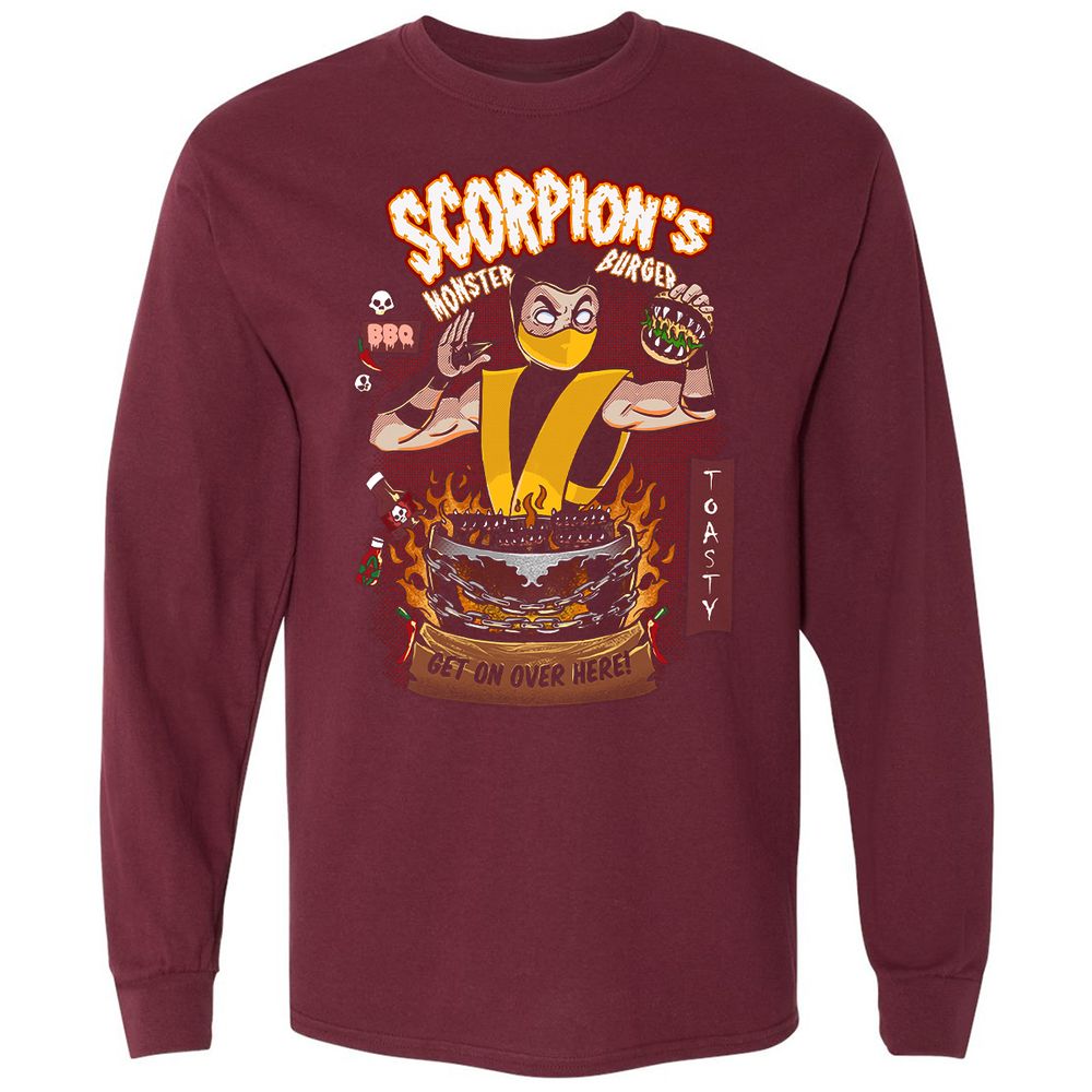 Long Sleeve T-Shirt - 9NJAG53A - Maroon - 11