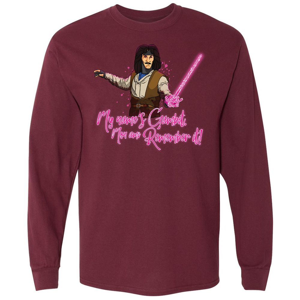 Long Sleeve T-Shirt - BQG8E9MS - Maroon - 11