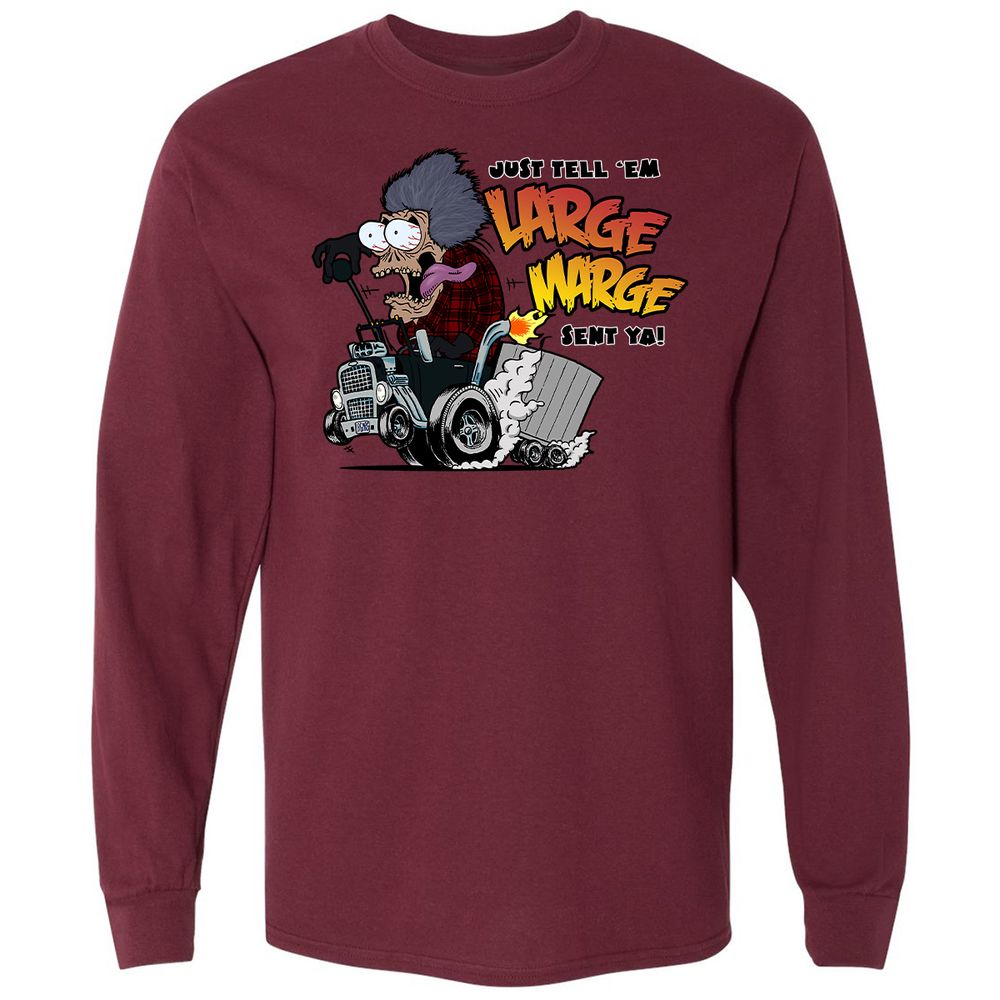 Long Sleeve T-Shirt - 6ESRHJCR - Maroon - 11
