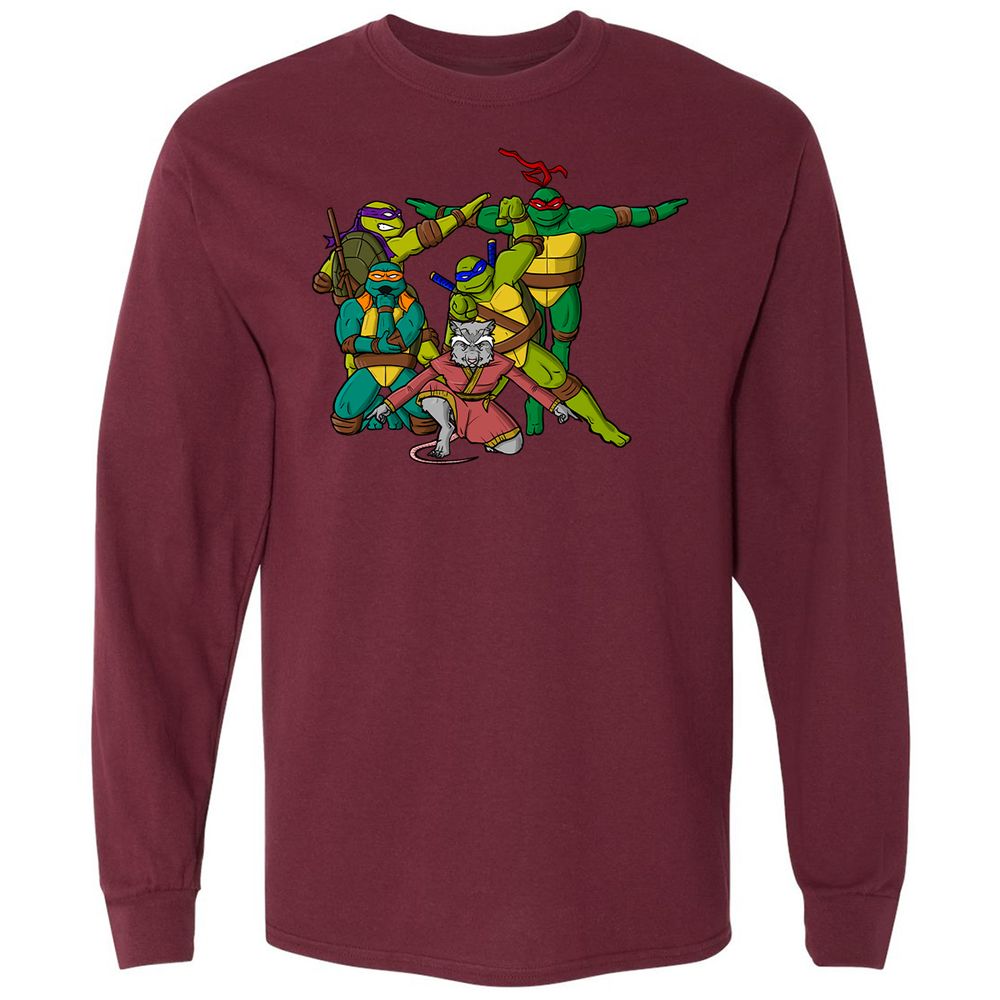 Long Sleeve T-Shirt - 12VXKFYD - Maroon - 11