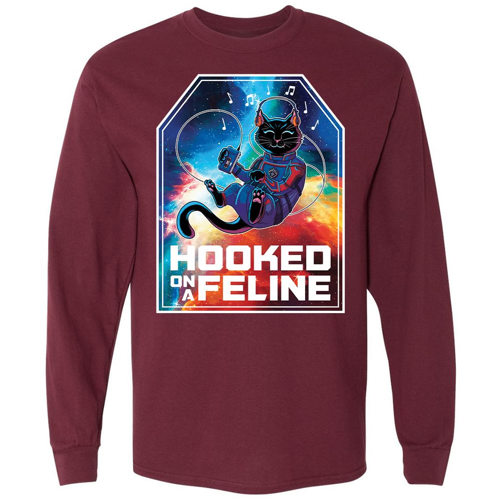 Long Sleeve T-Shirt - JQM5L3F3 - Maroon - 11