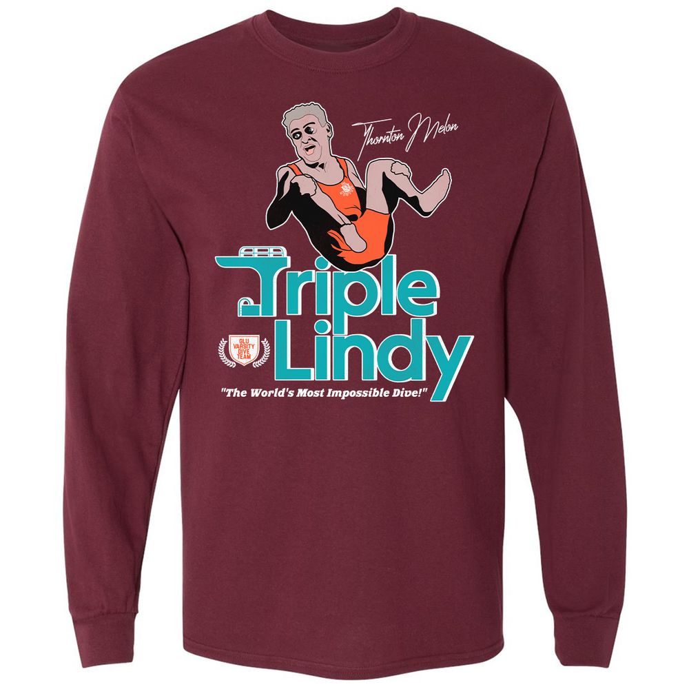 Long Sleeve T-Shirt - 1LW8K3XW - Maroon - 11