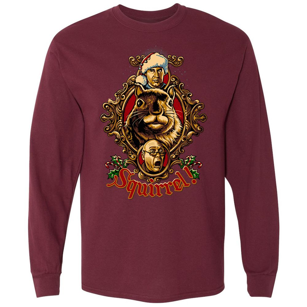 Long Sleeve T-Shirt - QBF88C1N - Maroon - 11