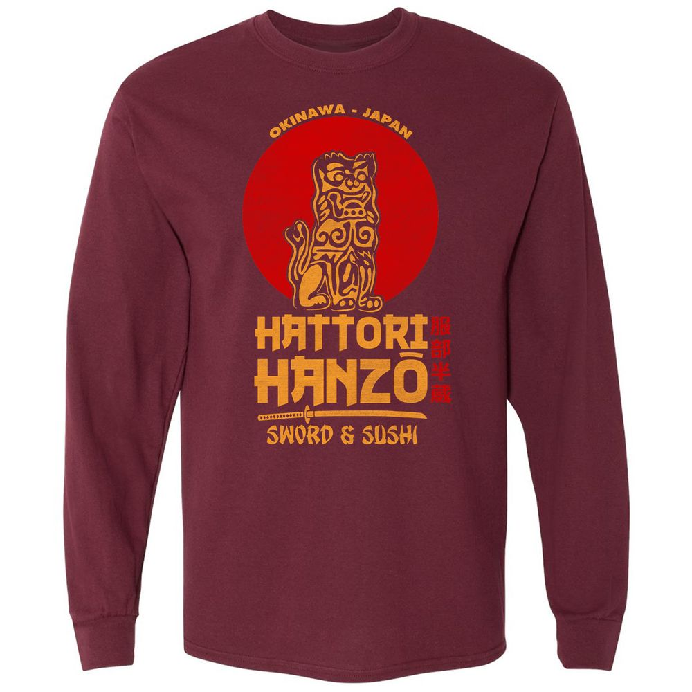Long Sleeve T-Shirt - HA2BABVN - Maroon - 11