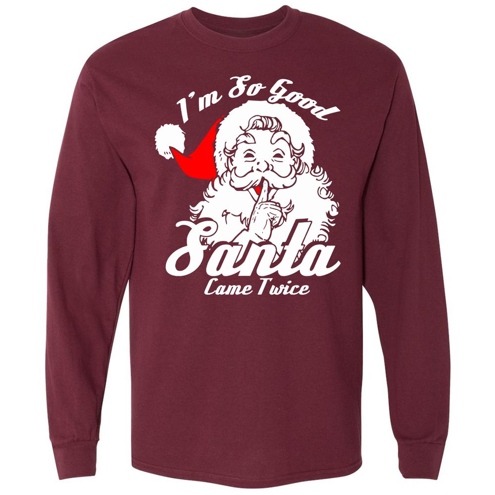 Long Sleeve T-Shirt - V9E4M13Y - Maroon - 11