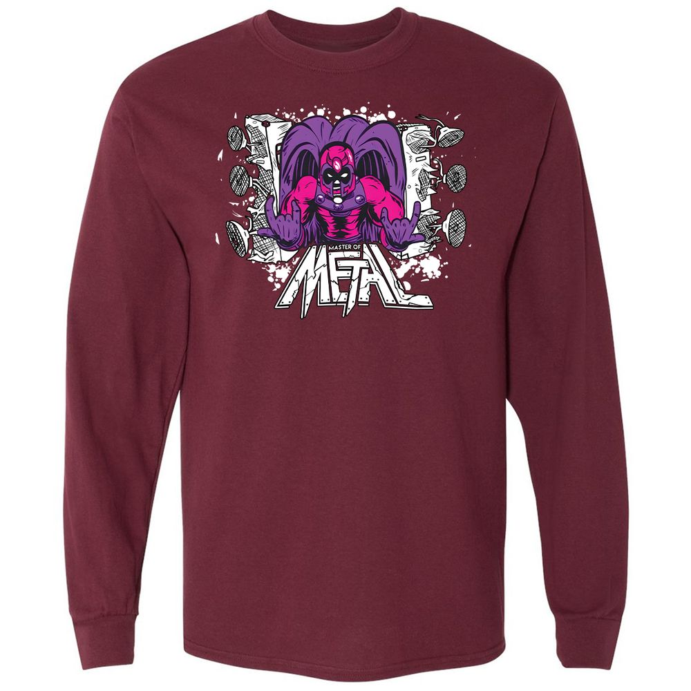 Long Sleeve T-Shirt - W8W4GX6E - Maroon - 11
