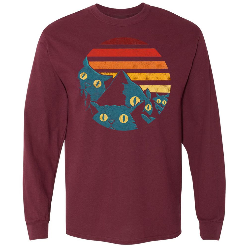 Long Sleeve T-Shirt - 2WPDHHFZ - Maroon - 11