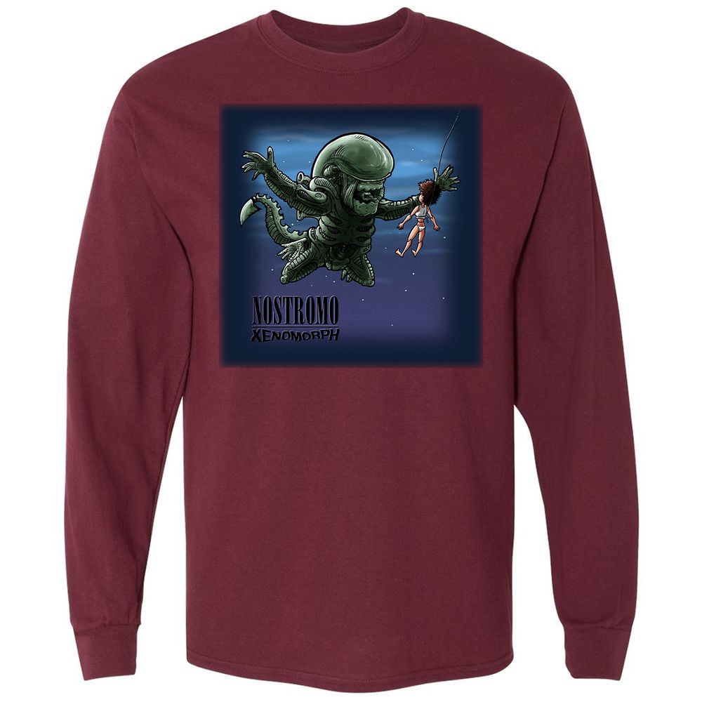 Long Sleeve T-Shirt - BJ5SEECG - Maroon - 11