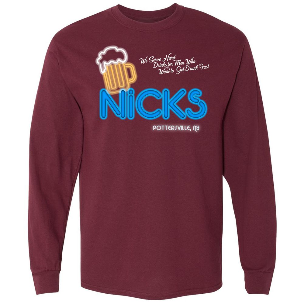 Long Sleeve T-Shirt - SLVVYFND - Maroon - 11