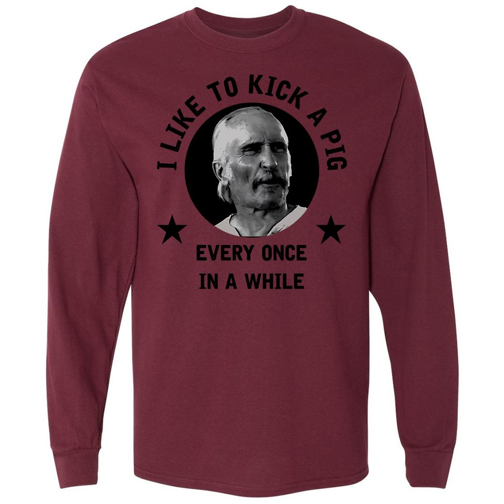 I like to kick a pig - Maroon - 11
