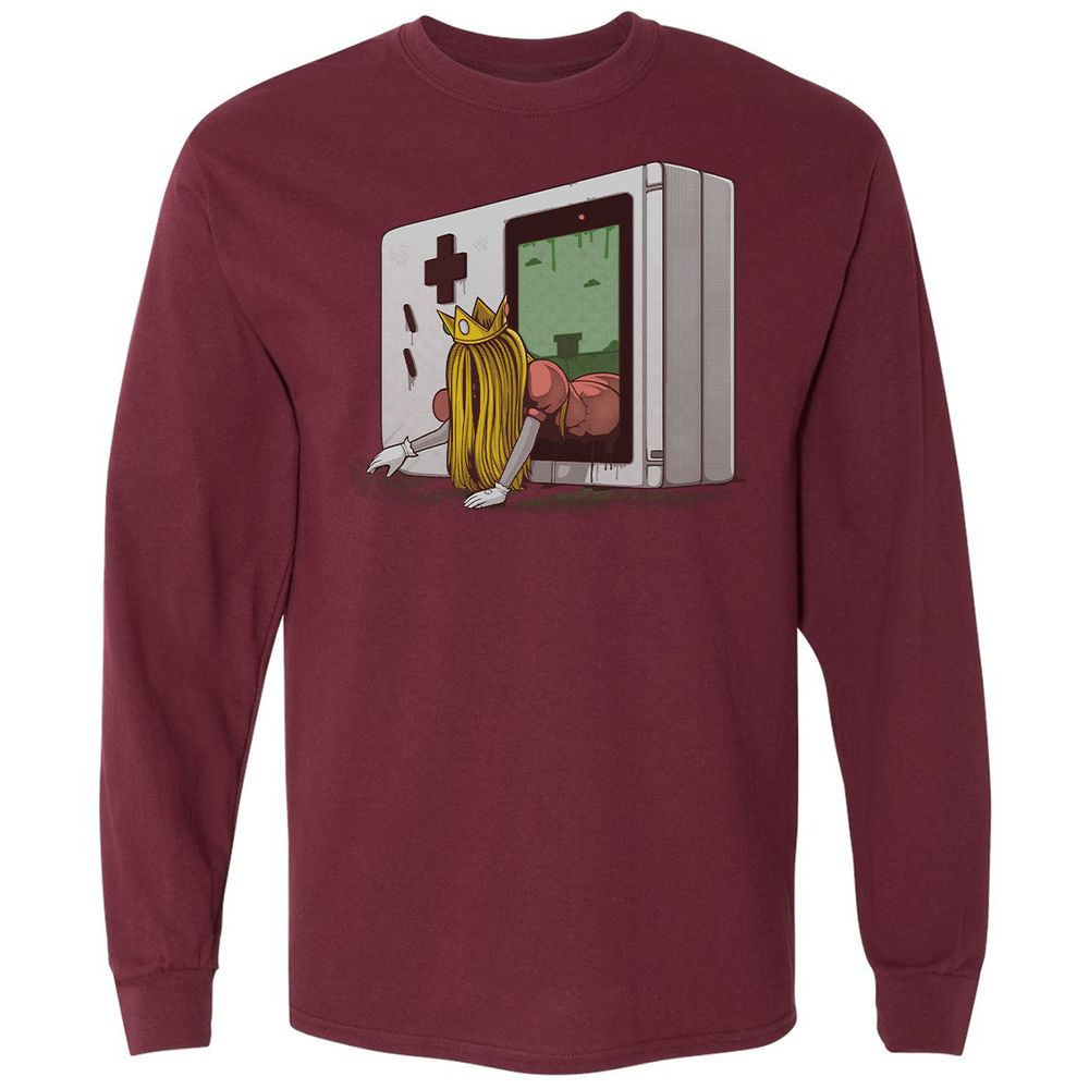 Long Sleeve T-Shirt - VD3BWJD1 - Maroon - 11