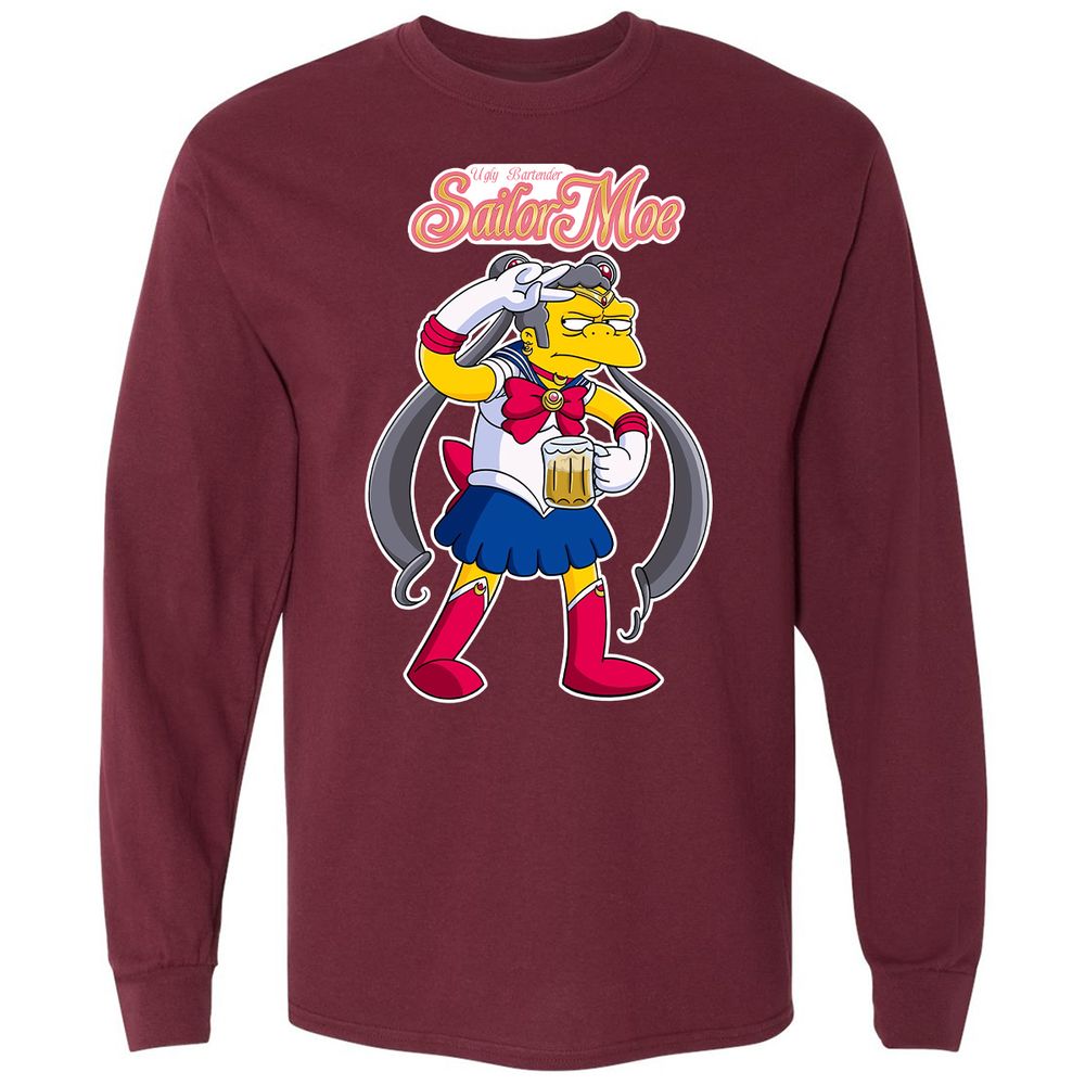 Long Sleeve T-Shirt - FBWEVWQ5 - Maroon - 11