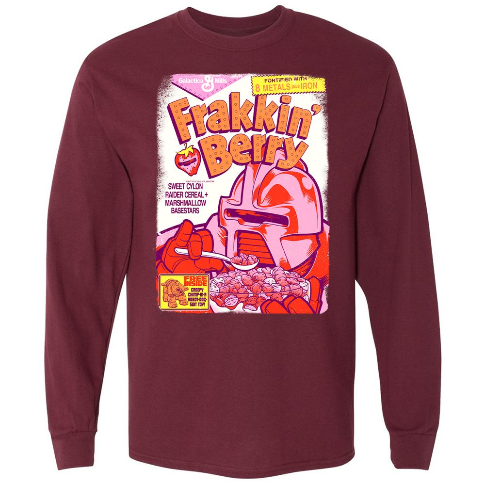 Long Sleeve T-Shirt - UGD9CGMT - Maroon - 11