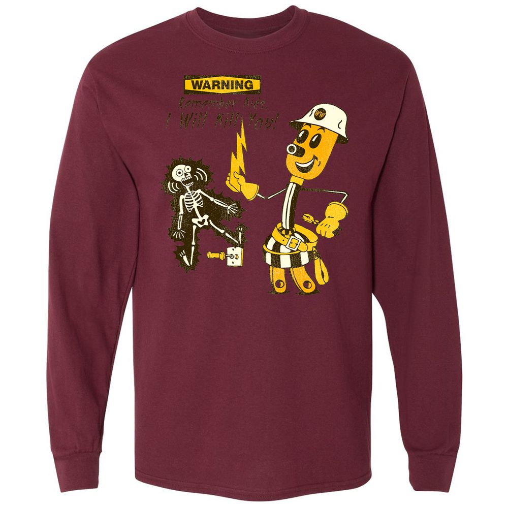 Long Sleeve T-Shirt - CX9RW1SA - Maroon - 11