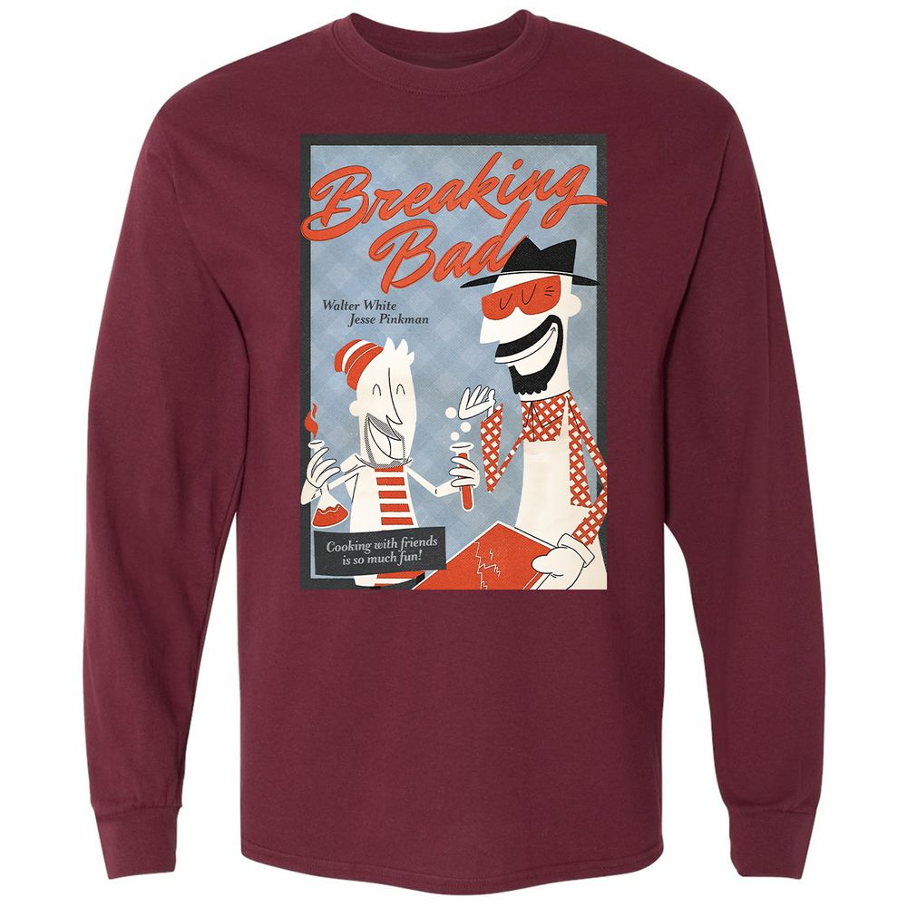 Long Sleeve T-Shirt - Y9S8XCW8 - Maroon - 11