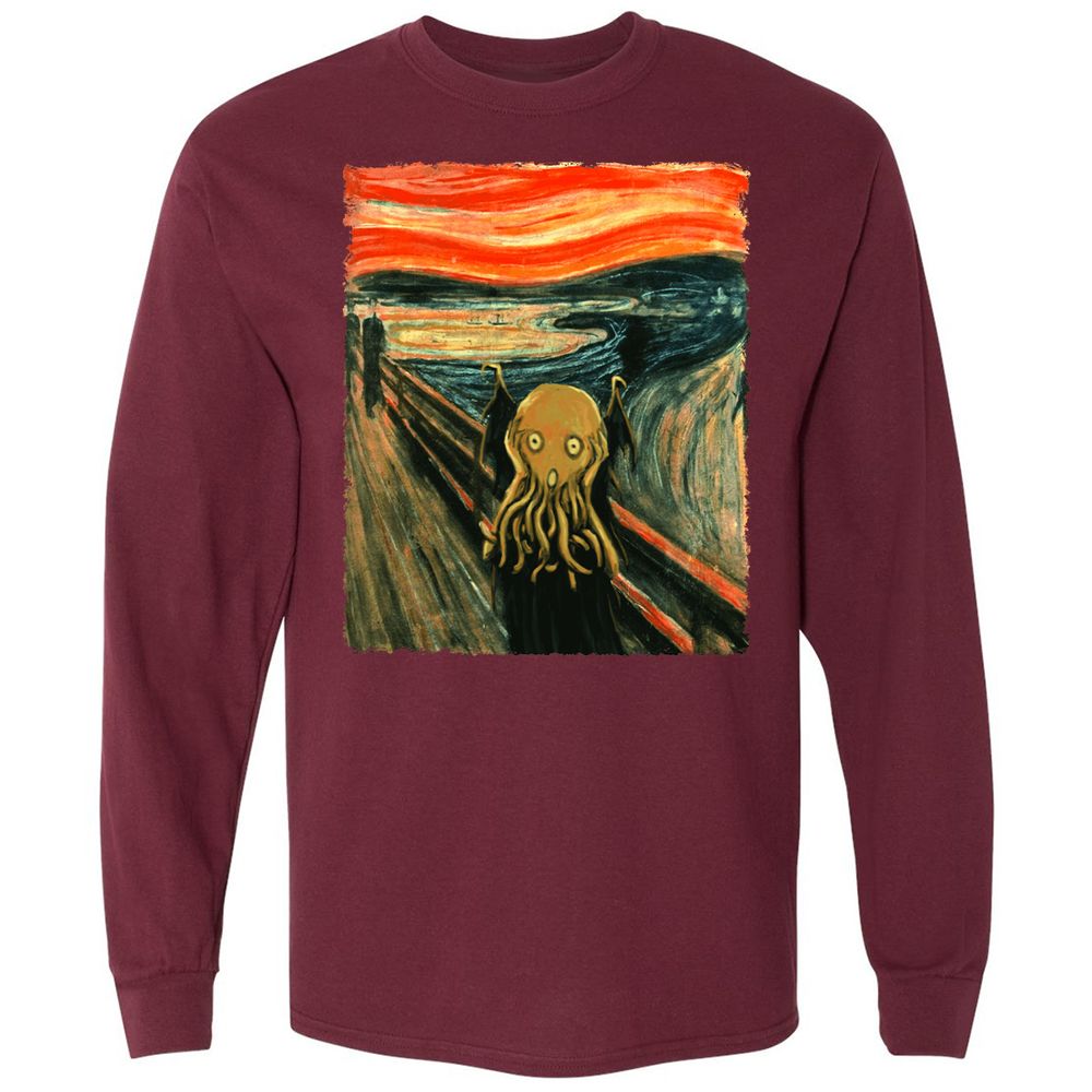 Long Sleeve T-Shirt - 23JHTWQP - Maroon - 11
