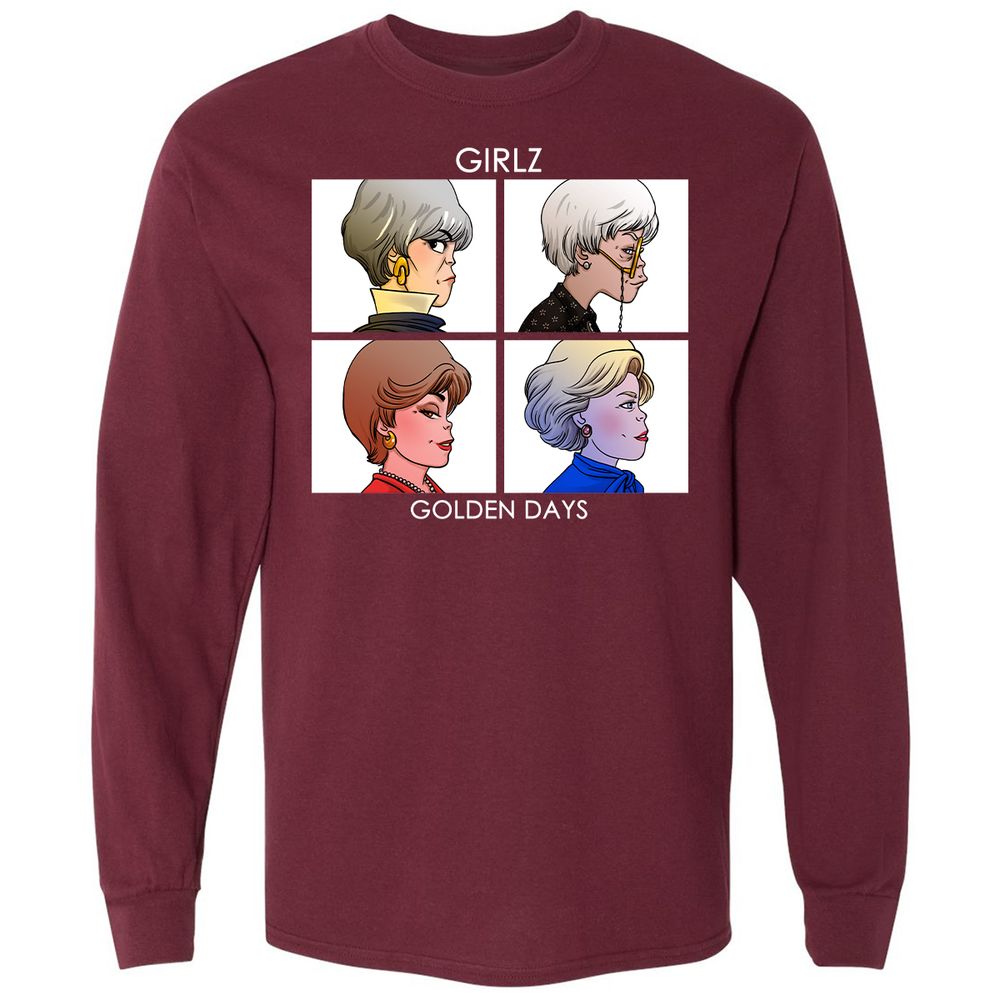 Long Sleeve T-Shirt - HM84EMXG - Maroon - 11