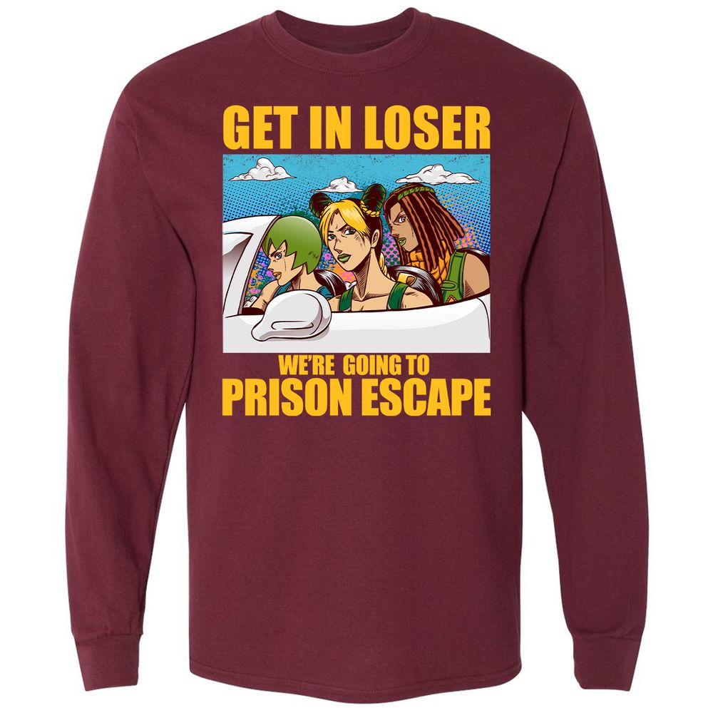 Long Sleeve T-Shirt - D31HJ5L6 - Maroon - 11