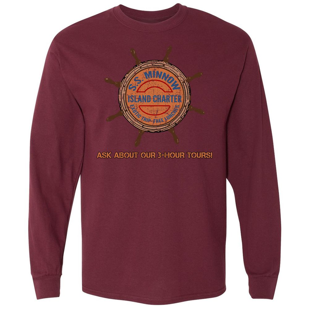 Long Sleeve T-Shirt - H4FGZHCR - Maroon - 11