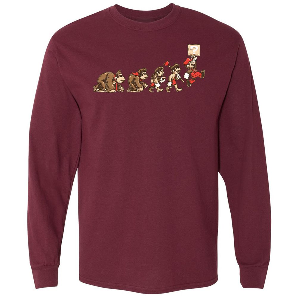Long Sleeve T-Shirt - NG316HJC - Maroon - 11