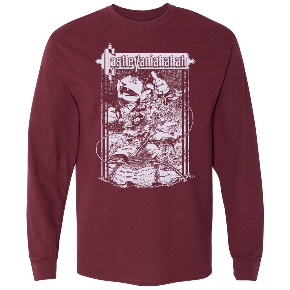 Long Sleeve T-Shirt - THCMQXQU - Maroon - 11