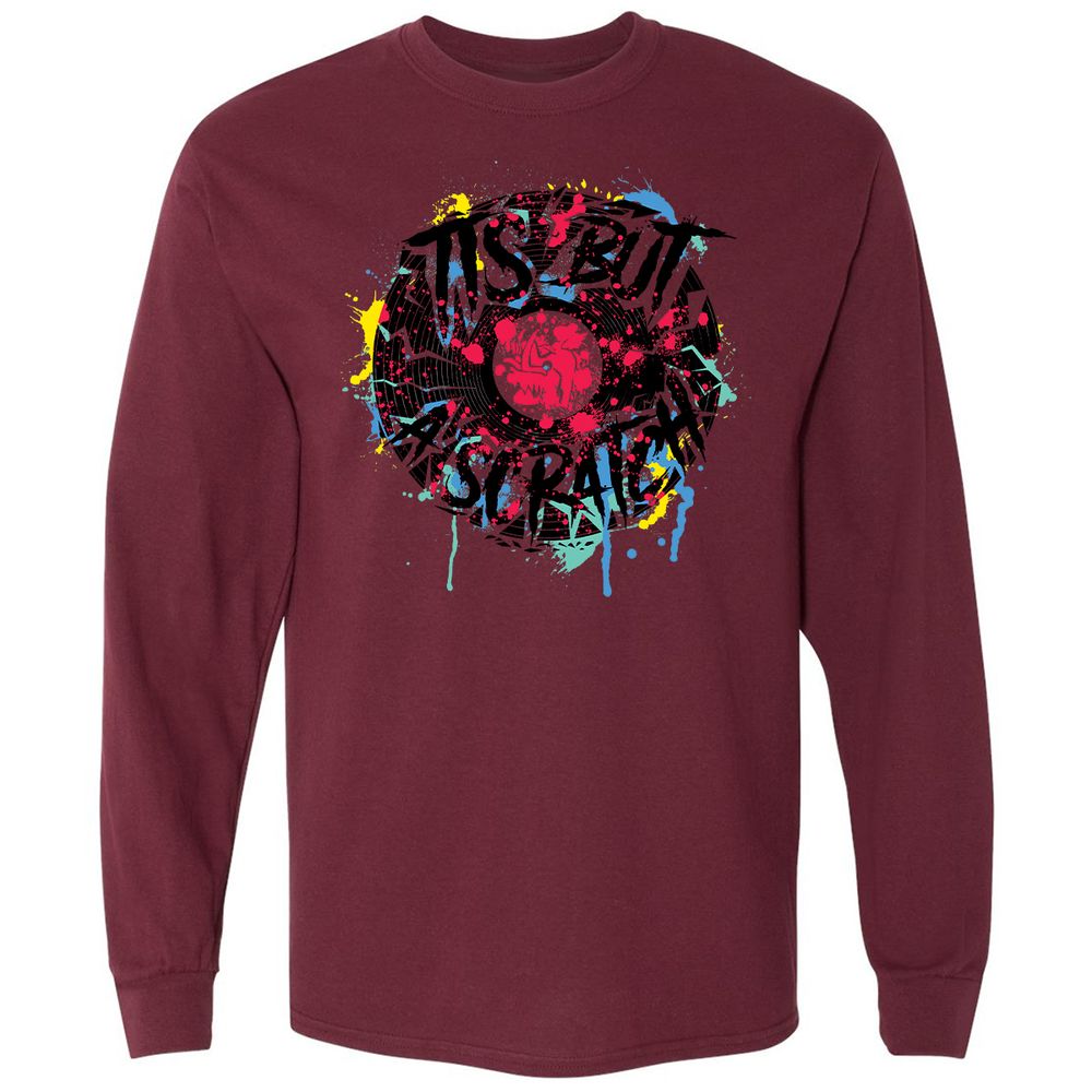 Long Sleeve T-Shirt - 7QE12XKM - Maroon - 11