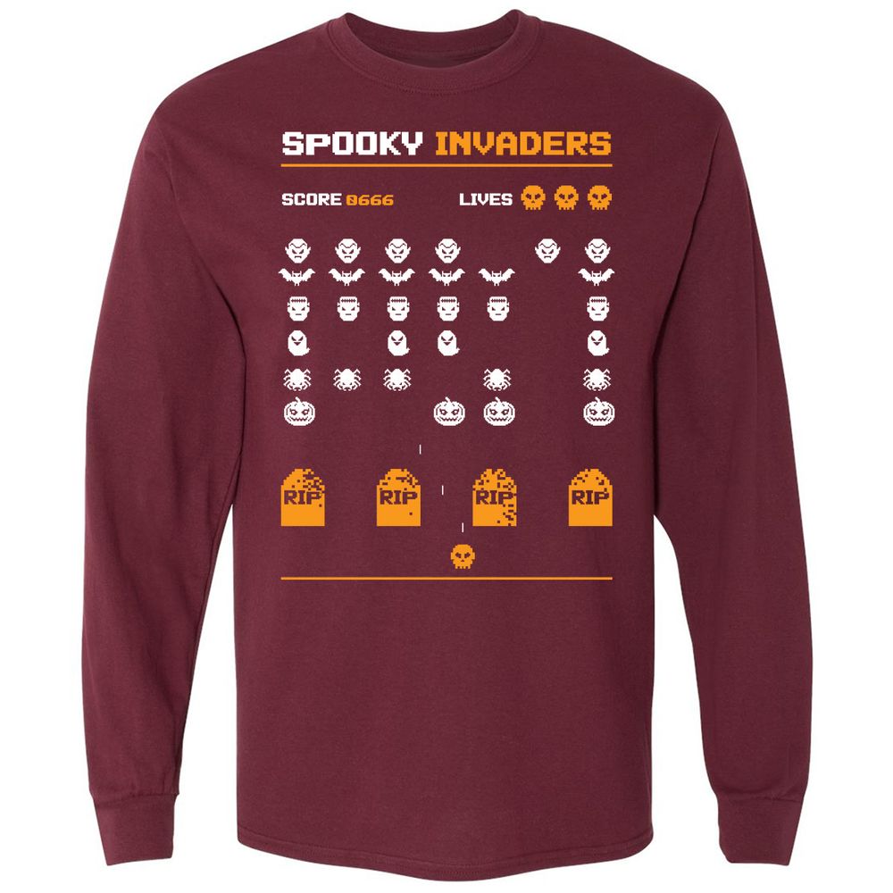 Long Sleeve T-Shirt - PR2ZZ3M7 - Maroon - 11